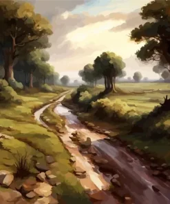 Empty Long Road Diamond Painting