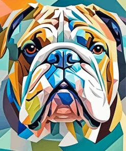 English Bulldog Pop Art Diamond Painting
