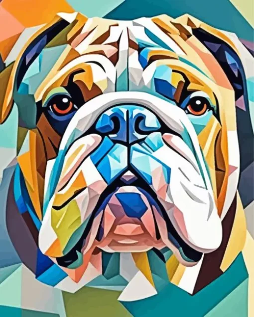 English Bulldog Pop Art Diamond Painting