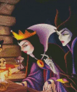 Evil Queen And Maleficent Art Diamond Painting
