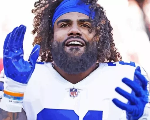 Ezekiel Elliott Diamond Painting