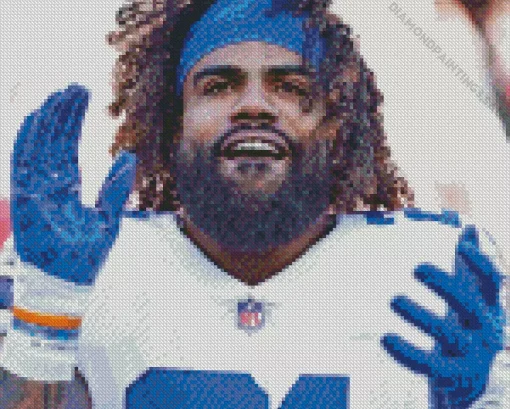 Ezekiel Elliott Diamond Painting