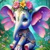 Fairy Elephant Art Diamond Painting