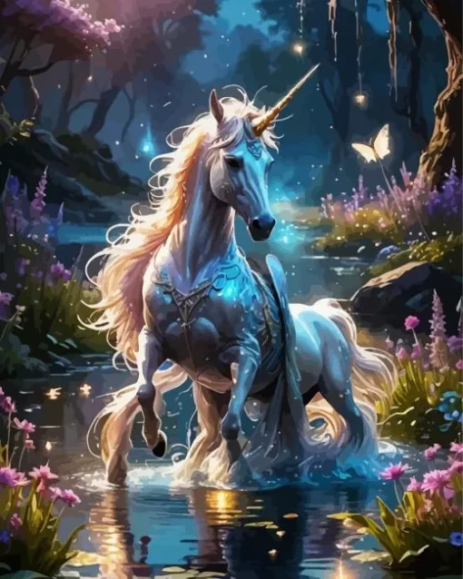 Fairy Unicorn Art Diamond Painting