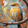 Fall Bird Diamond Painting