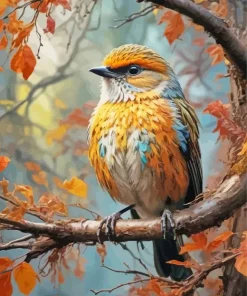 Fall Bird Diamond Painting