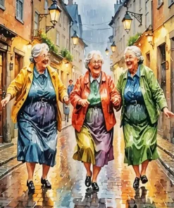 Fat Old Ladies Art Diamond Painting
