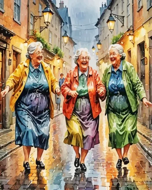 Fat Old Ladies Art Diamond Painting