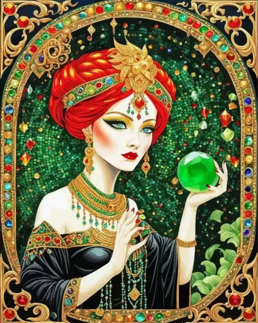 Female Fortune Teller Diamond Painting