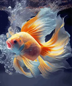 Fighter Goldfish Diamond Painting