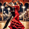 Flamenco Couple Dance Diamond Painting