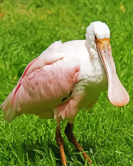 Flat Billed Bird Diamond Painting