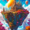 Floating Land Art Diamond Painting