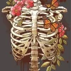 Floral Ribcage Diamond Painting