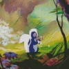 Flower Bambi Diamond Painting