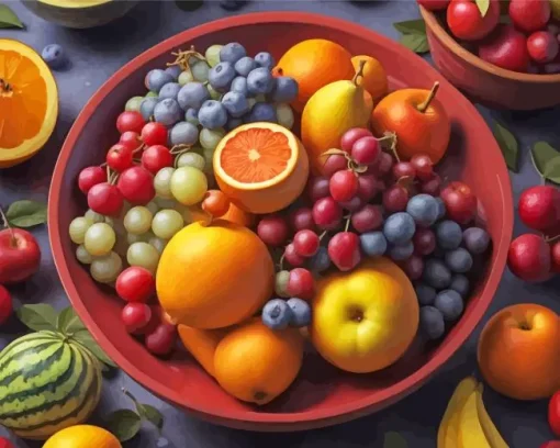 Fruits Bowl Diamond Painting
