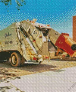 Garbage Truck Diamond Painting