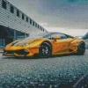 Golden Lamborghini Diamond Painting