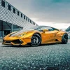 Golden Lamborghini Diamond Painting