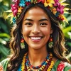 Gorgeous Hawaiian Lady Diamond Painting