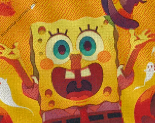 Halloween Spongebob Diamond Painting