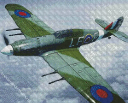 Hawker Hurricane Diamond Painting