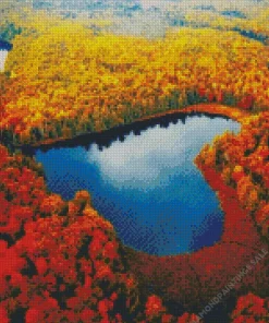 Heart Lake Canada Diamond Painting