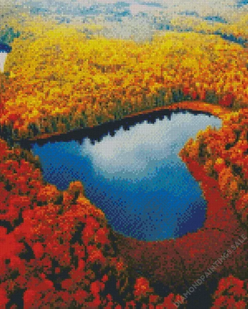 Heart Lake Canada Diamond Painting
