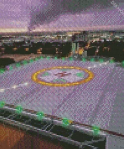 Helicopters Helipad Diamond Painting