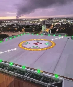 Helicopters Helipad Diamond Painting