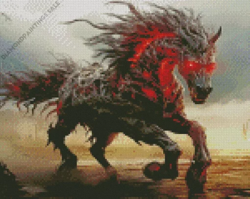 Hell Horse Diamond Painting