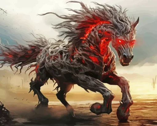 Hell Horse Diamond Painting