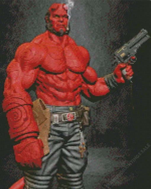 Hellboy Superhero Diamond Painting