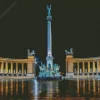Heroes Square At Night Diamond Painting