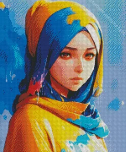 Hijab Anime Girl Diamond Painting