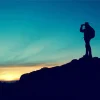 Hiking Man Silhouette Diamond Painting
