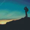 Hiking Man Silhouette Diamond Painting