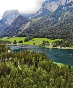 Hintersee Lake Diamond Painting