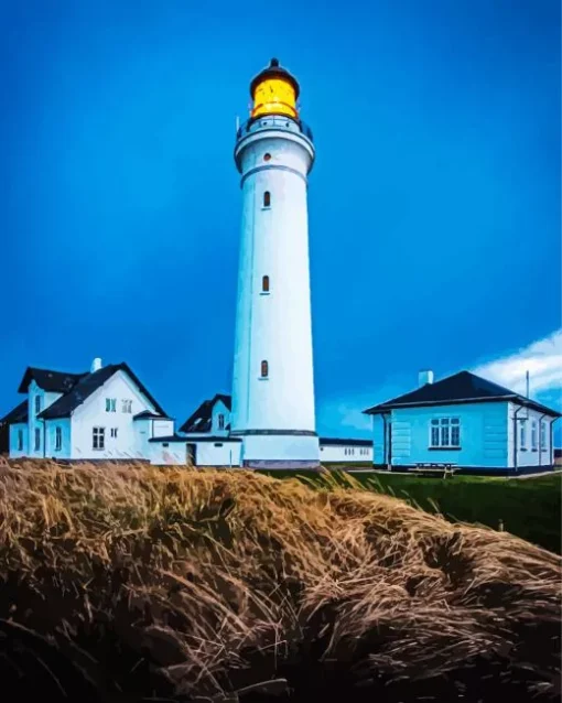 Hirtshals Fyr Lighthouse Diamond Painting