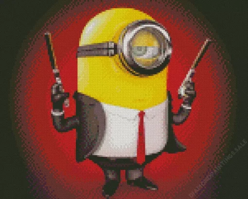 Hitman Minion Diamond Painting