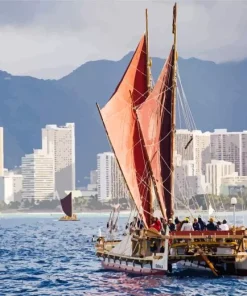 Hokulea Boat Diamond Painting