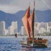 Hokulea Boat Diamond Painting