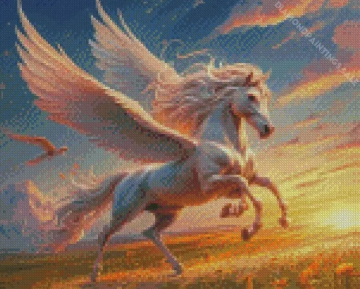 Horse With Wings Diamond Painting