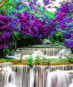 Huay Mae Khamin Waterfall Diamond Painting