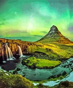 Iceland Kirkjufell Mountain Diamond Painting