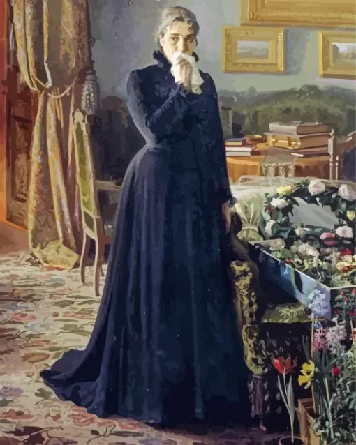Inconsolable Grief By Ivan Diamond Painting