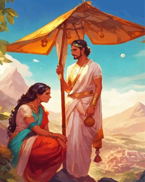 Indian Couple Diamond Painting
