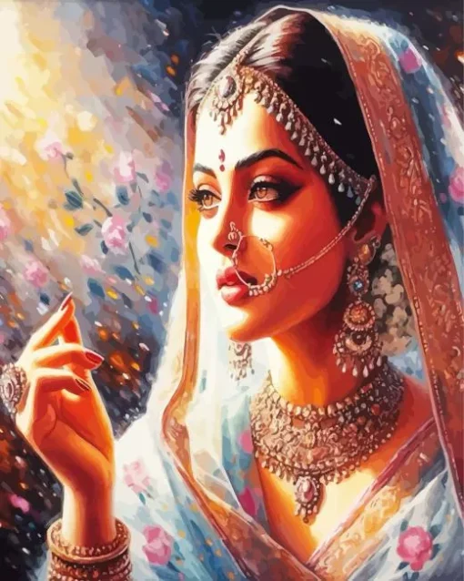 Indian Lady Diamond Painting
