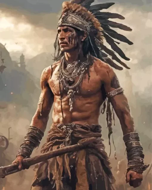 Indian Warrior Diamond Painting