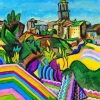 Joan Miro Prades The Village Diamond Painting